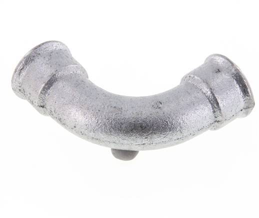 90deg Angled Fitting Rp1'' Female Long Cast Iron 25bar (351.25psi)