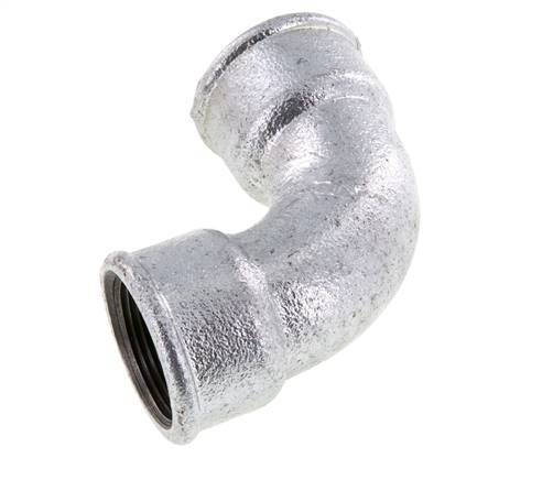 90deg Angled Fitting Rp1 1/4'' Female Short Cast Iron 25bar (351.25psi)