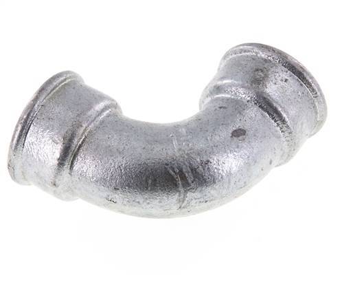90deg Angled Fitting Rp1 1/2'' Female Short Cast Iron 25bar (351.25psi)