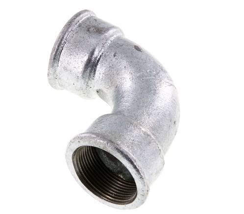 90deg Angled Fitting Rp1 1/2'' Female Short Cast Iron 25bar (351.25psi)