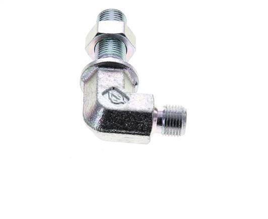 90deg Angled Fitting G1/8'' Bulkhead High Pressure Steel 60° Cone 350bar (4917.5psi) Hydraulic