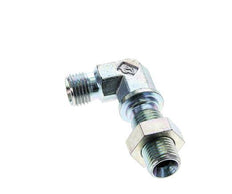 90deg Angled Fitting G1/4'' Bulkhead High Pressure Steel 60° Cone 350bar (4917.5psi) Hydraulic