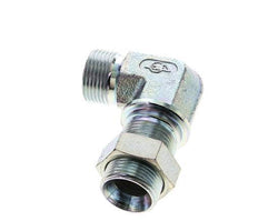 90deg Angled Fitting G3/4'' Bulkhead High Pressure Steel 60° Cone 325bar (4566.25psi) Hydraulic