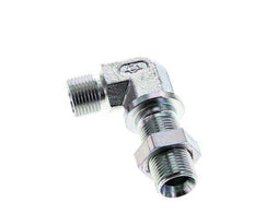 90deg Angled Fitting G3/8'' Bulkhead High Pressure Steel 60° Cone 325bar (4566.25psi) Hydraulic