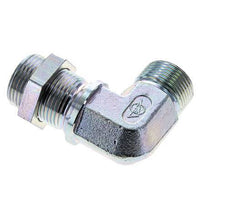 90deg Angled Fitting G1'' Bulkhead High Pressure Steel 60° Cone 225bar (3161.25psi) Hydraulic