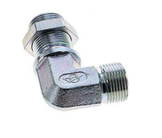 90deg Angled Fitting G1'' Bulkhead High Pressure Steel 60° Cone 225bar (3161.25psi) Hydraulic