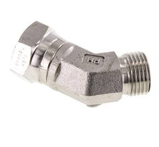 45deg Angled Fitting G1/2'' Female x Male High Pressure Stainless Steel 60° Cone 300bar (4215.0psi) Hydraulic