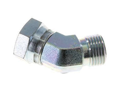 45deg Angled Fitting G1/2'' Female x Male High Pressure Steel 60° Cone 300bar (4215.0psi) Hydraulic