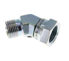 45deg Angled Fitting G1/2'' Female x Male High Pressure Steel 60° Cone 300bar (4215.0psi) Hydraulic