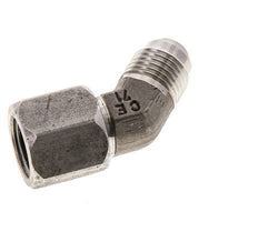 45deg JIC Angled Fitting UNF 9/16''-18 Male x Female Stainless Steel 275bar (3863.75psi)