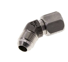 45deg JIC Angled Fitting UNF 3/4''-16 Male x Female Stainless Steel 275bar (3863.75psi)