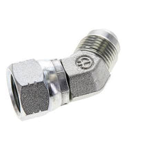 45deg JIC Angled Fitting UNF 3/4''-16 Male x Female Steel 275bar (3863.75psi)