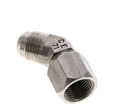 45deg JIC Angled Fitting UNF 7/8''-14 Male x Female Stainless Steel 210bar (2950.5psi)
