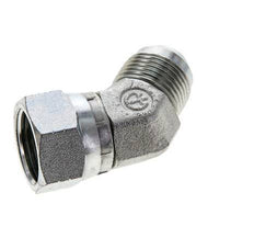 45deg JIC Angled Fitting UN 1-1/16''-12 Male x Female Steel 210bar (2950.5psi)