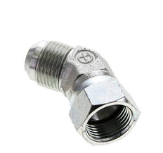 45deg JIC Angled Fitting UN 1-1/16''-12 Male x Female Steel 210bar (2950.5psi)