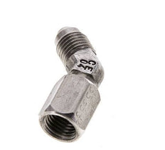 45deg JIC Angled Fitting UNF 7/16''-20 Male x Female Stainless Steel 310bar (4355.5psi)