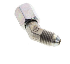 45deg JIC Angled Fitting UNF 7/16''-20 Male x Female Steel 310bar (4355.5psi)