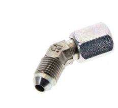 45deg JIC Angled Fitting UNF 7/16''-20 Male x Female Steel 310bar (4355.5psi)