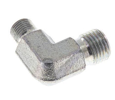 90deg Angled Reducing Fitting G1/8'' x G1/4'' High Pressure Steel 60° Cone 350bar (4917.5psi) Hydraulic