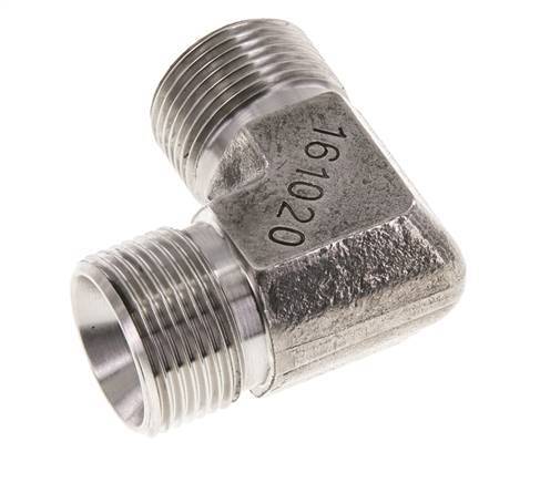 90deg Angled Fitting G3/4'' High Pressure Stainless Steel 60° Cone 325bar (4566.25psi) Hydraulic