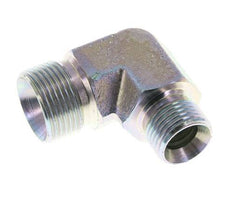 90deg Angled Reducing Fitting G1/2'' x G3/4'' High Pressure Steel 60° Cone 325bar (4566.25psi) Hydraulic