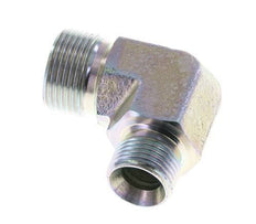 90deg Angled Reducing Fitting G1/2'' x G3/4'' High Pressure Steel 60° Cone 325bar (4566.25psi) Hydraulic