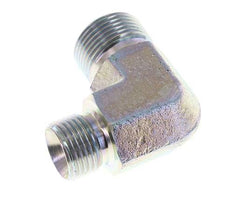 90deg Angled Reducing Fitting G1/2'' x G3/4'' High Pressure Steel 60° Cone 325bar (4566.25psi) Hydraulic