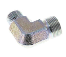 90deg Angled Reducing Fitting G1/2'' x G3/4'' High Pressure Steel 60° Cone 325bar (4566.25psi) Hydraulic