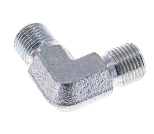 90deg Angled Fitting G1/8'' High Pressure Steel 60° Cone 400bar (5620.0psi) Hydraulic