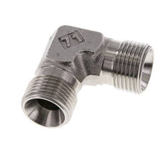 90deg Angled Fitting G3/8'' High Pressure Stainless Steel 60° Cone 325bar (4566.25psi) Hydraulic
