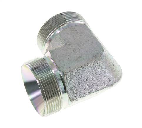 90deg Angled Fitting G2'' High Pressure Steel 60° Cone 175bar (2458.75psi) Hydraulic