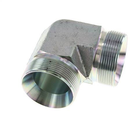 90deg Angled Fitting G2'' High Pressure Steel 60° Cone 175bar (2458.75psi) Hydraulic