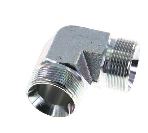 90deg Angled Fitting G1 1/4'' High Pressure Steel 60° Cone 190bar (2669.5psi) Hydraulic