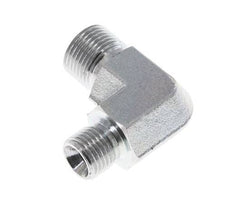 90deg Angled Reducing Fitting G1/4'' x G3/8'' High Pressure Steel 60° Cone 325bar (4566.25psi) Hydraulic