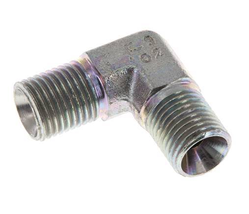 90deg Angled Fitting G1/4'' High Pressure Steel 60° Cone 350bar (4917.5psi) Hydraulic
