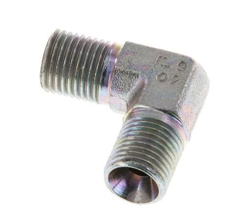90deg Angled Fitting G1/4'' High Pressure Steel 60° Cone 350bar (4917.5psi) Hydraulic