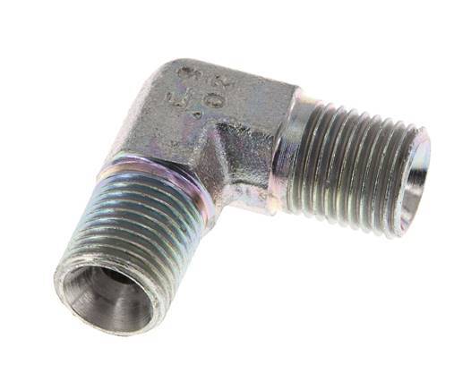 90deg Angled Fitting G1/4'' High Pressure Steel 60° Cone 350bar (4917.5psi) Hydraulic