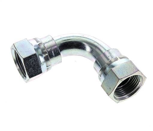 90deg Angled Fitting G3/4'' Female High Pressure Steel 60° Cone 175bar (2458.75psi) Hydraulic