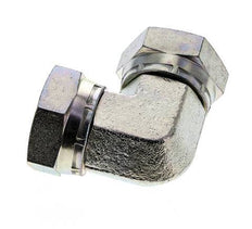 90deg Angled Fitting G1 1/4'' Female High Pressure Steel 60° Cone 150bar (2107.5psi) Hydraulic