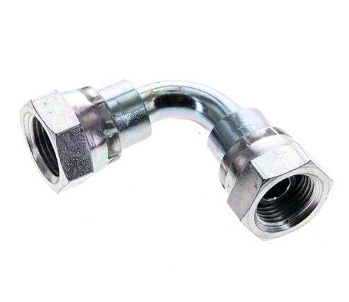 90deg Angled Fitting G3/8'' Female High Pressure Steel 60° Cone 425bar (5971.25psi) Hydraulic