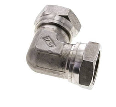 90deg Angled Fitting G1 1/4'' Female High Pressure Stainless Steel 60° Cone 150bar (2107.5psi) Hydraulic