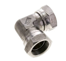 90deg Angled Fitting G1 1/4'' Female High Pressure Stainless Steel 60° Cone 150bar (2107.5psi) Hydraulic