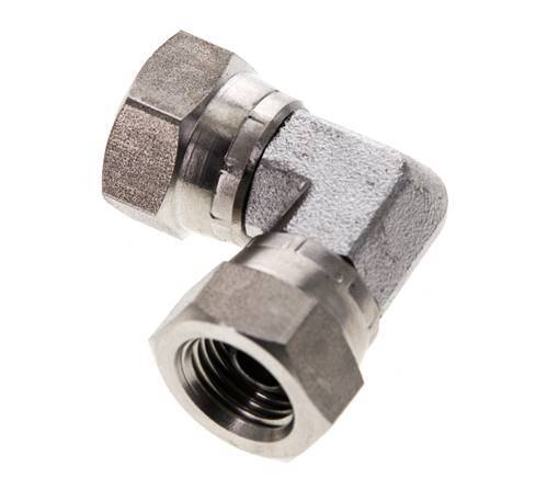90deg Angled Fitting G1/4'' Female High Pressure Stainless Steel 60° Cone 575bar (8078.75psi) Hydraulic