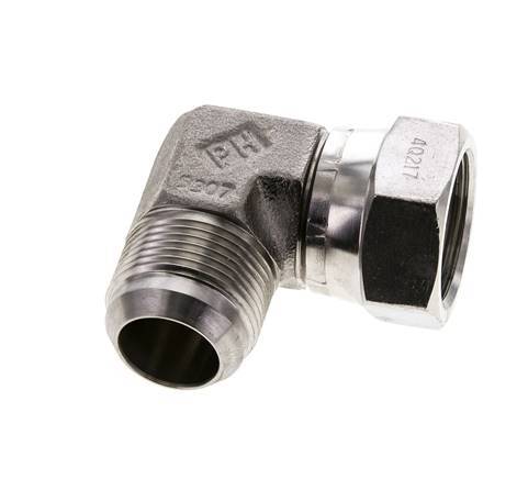 90deg JIC Angled Fitting UN 1-5/16''-12 Male x Female Stainless Steel 170bar (2388.5psi)