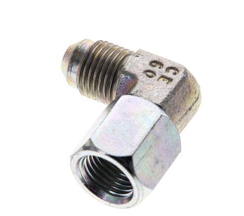 90deg JIC Angled Fitting UNF 1/2''-20 Male x Female Steel 275bar (3863.75psi)