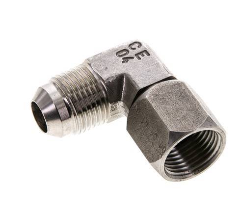 90deg JIC Angled Fitting UNF 3/4''-16 Male x Female Stainless Steel 275bar (3863.75psi)