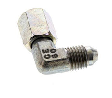 90deg JIC Angled Fitting UNF 7/16''-20 Male x Female Steel 310bar (4355.5psi)