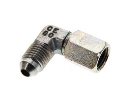 90deg JIC Angled Fitting UNF 7/16''-20 Male x Female Steel 310bar (4355.5psi)