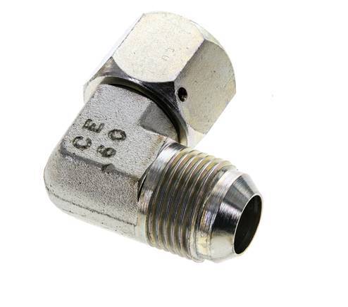 90deg JIC Angled Fitting UN 1-1/16''-12 Male x Female Steel 210bar (2950.5psi)