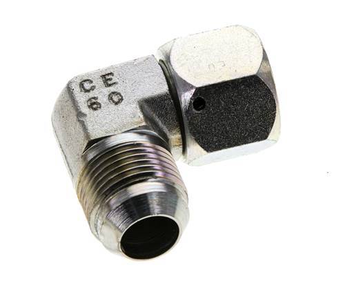 90deg JIC Angled Fitting UN 1-1/16''-12 Male x Female Steel 210bar (2950.5psi)